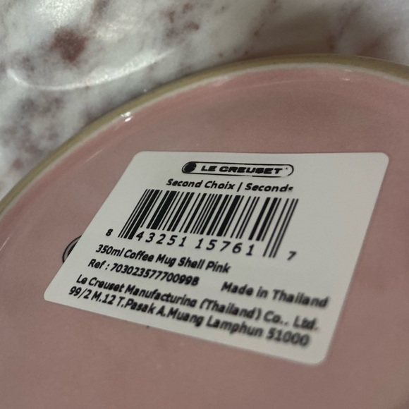 🔖 LE CREUSET  set of 3 Shell Pink Stoneware Mug 350 ml - Picture 6 of 6